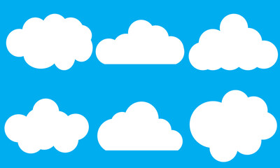 Dream cloud isolated icon. Cute Clouds Pattern.