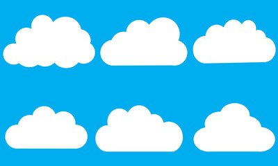Dream cloud isolated icon. Cute Clouds Pattern.