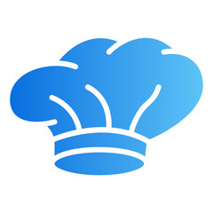 chef hat gradient icon