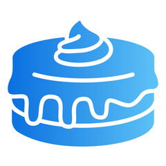 sweet cake gradient icon