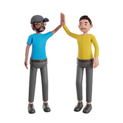 Obraz premium Teamwork concept 3d render illustration