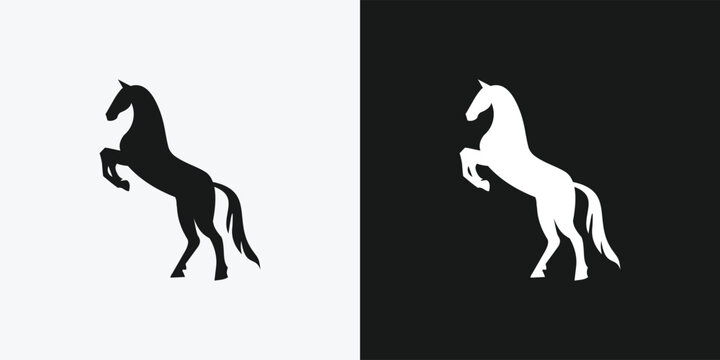 Horse premium, logo design vector 
