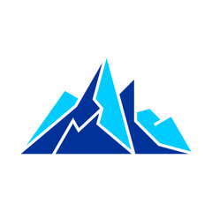 Iceberg Vector Logo Design Template