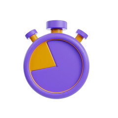 Time management 3d icon render