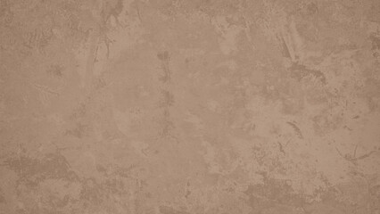 Smudged and damaged cement wall background with dark brown gradient tones.
