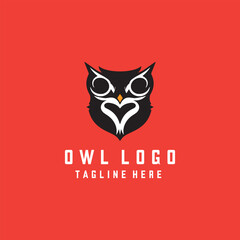 Owl logo vector template. Editable vectors. Icon symbol vector EPS 10.