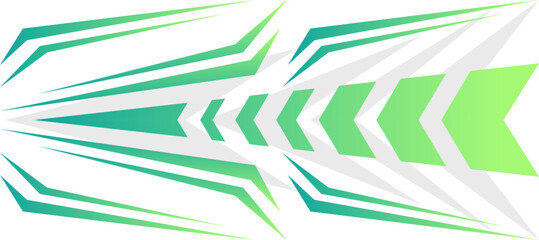 sporty fast arrow green gradient gaming jersey background