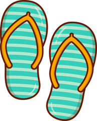 Slippers Travel Element, Footwear on Beach