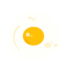 fried egg vector illustration
