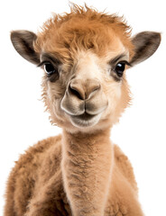 Baby camel isolated on transparent background. PNG