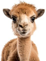 Obraz premium Baby camel isolated on transparent background. PNG