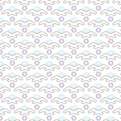 Seamless modern geometric repeating pattern