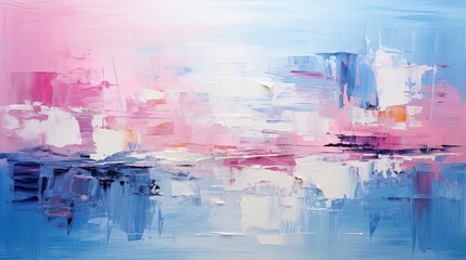 Closeup of abstract rough colorful blue pink colors painting texture 