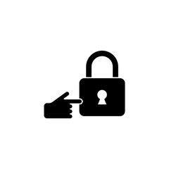 locked concept line icon. Simple element illustration. locked concept outline symbol design.