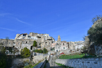 Fototapeta na wymiar Panoramic view of Gravina, a small town in Puglia in Italy.
