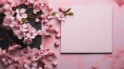 background with Cherry Blossom Poetry Journal
