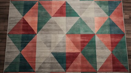 modern geometric wall edging pattern