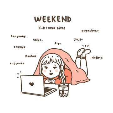 person with a laptop - activities on weekends