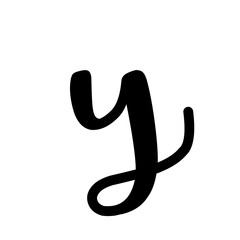 Hand draw faux lettering alphabet 