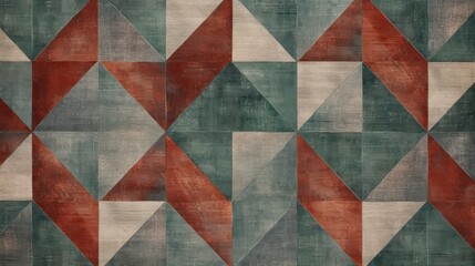 modern geometric wall edging pattern - obrazy, fototapety, plakaty