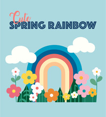 Cute Spring Rainbow