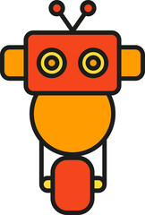 Naklejka premium Robot Character Avatar 