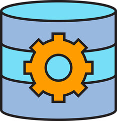 Database and Gear Icon
