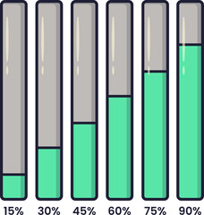 Bar Column Chart Infographic Graph