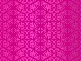 Hearts background with modern ornaments, red color, perfect for valentines, letters, gifts, prizes, surprises, etc.