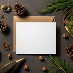 Photorealistic Mockup of a white Flat Lay