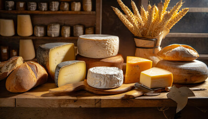 Assorted Gourmet Cheeses: A Delightful Array of Fresh and Tasty Dairy Delights