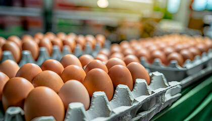 Fresh Organic Brown Chicken Eggs for Healthy Breakfast
