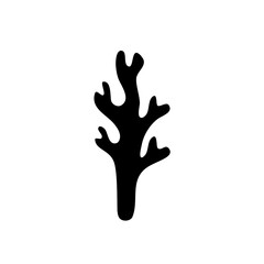 Seaweed and Coral Reefs Silhouette