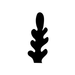 Seaweed and Coral Reefs Silhouette