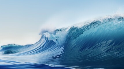 Sea waves on the ocean - obrazy, fototapety, plakaty