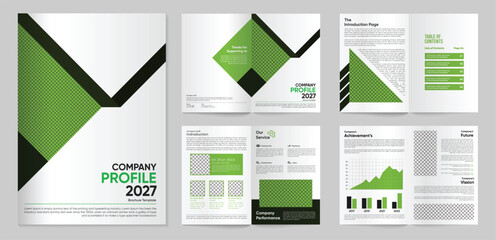 corporate brochure cover page template
