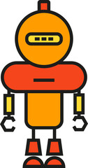 Humanoid Robot Icon

