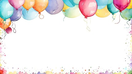 watercolor painting style vector of Birthday