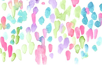 カラフルなドットが散った水彩テクスチャの背景イラスト素材