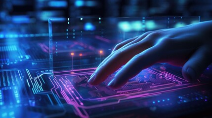 A concept of a futuristic holographic cyber security technology using finger prints and biometric data