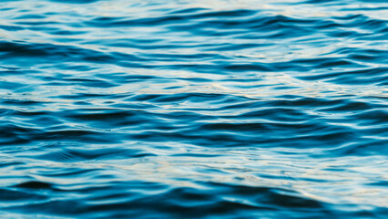Beautiul blue water and small waves