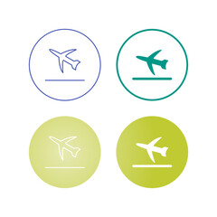 Flight Takeoff Vector Icon