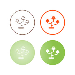 Lamps Stand Vector Icon