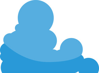 Obraz premium Blue Cloud Illustration 