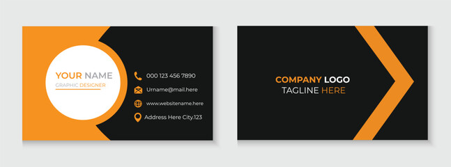 corporate business card template design
