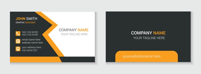 corporate business card template design