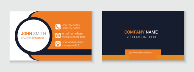 corporate business card template design