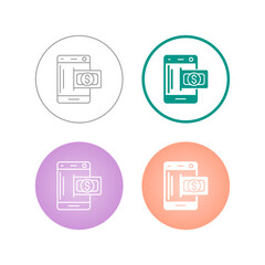 Online Money Vector Icon