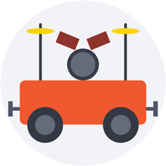 Circus Cart Vector Icon