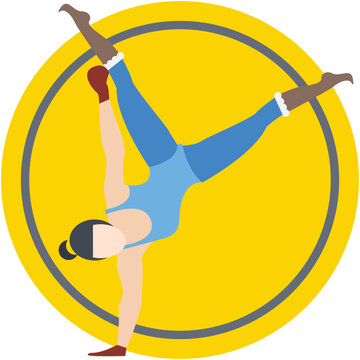 Cyr Wheel Vector Icon